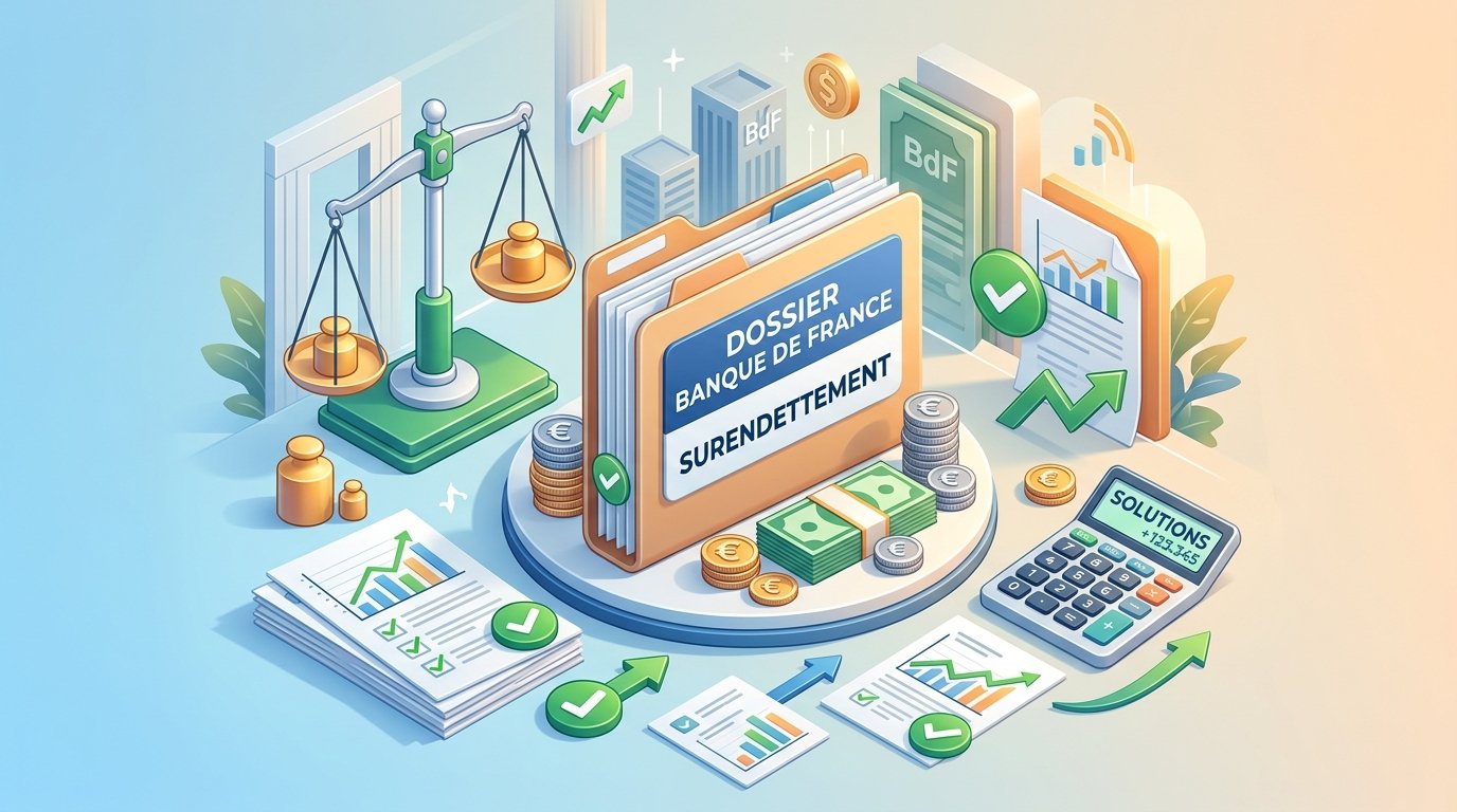 Illustration - Dossier de surendettement Banque de France 2026 : Guide complet et pas-à-pas