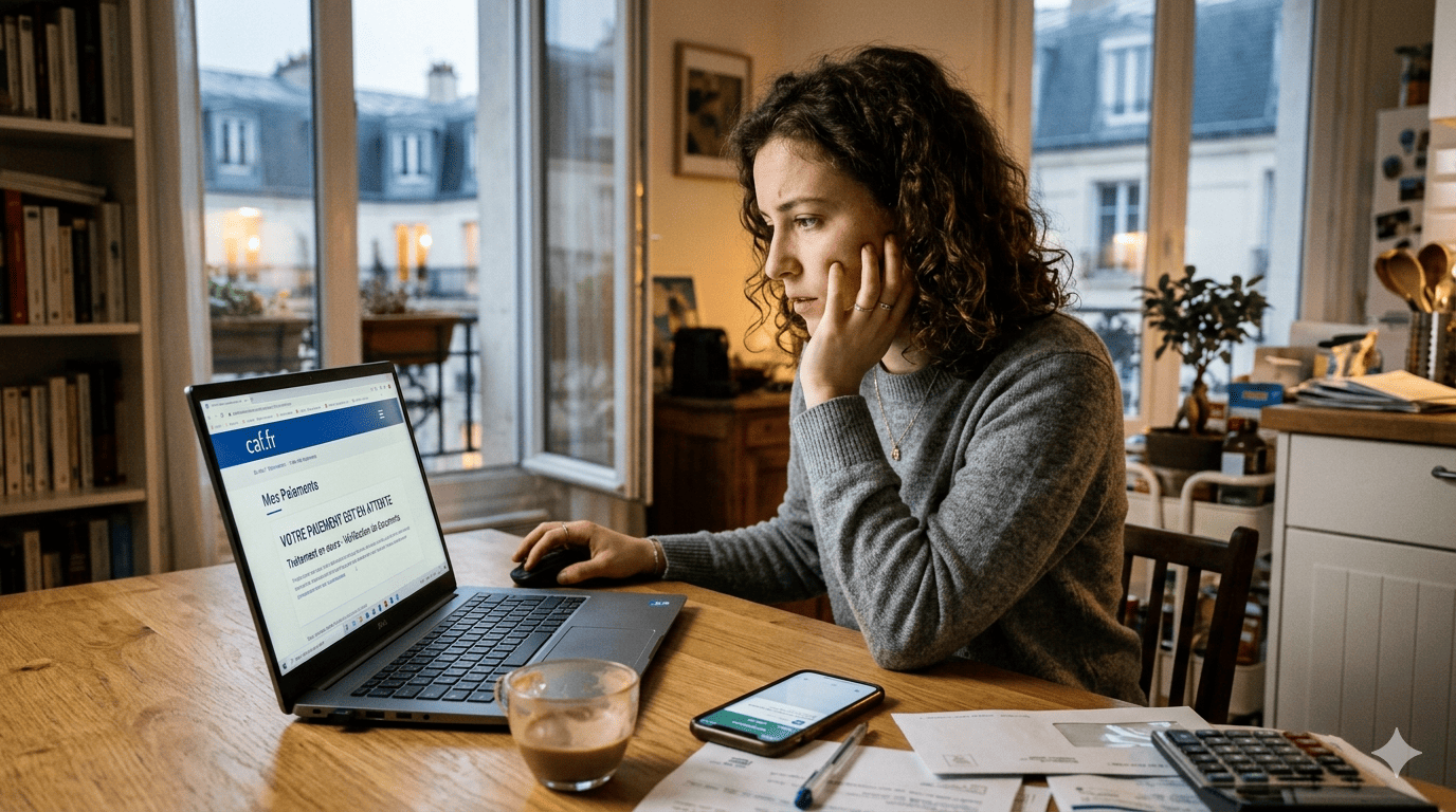 Illustration sur CAF paiement en attente : que faire ? - aides sociales en France