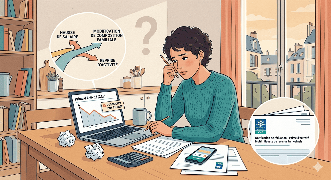 Illustration sur Pourquoi ma prime d'activité a baissé ? Les 7 raisons expliquées - aides sociales en France